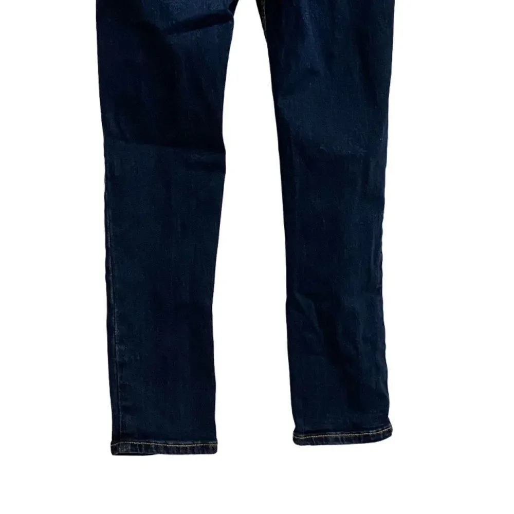 Old Navy Kids Pull-On Skinny Jeans Size S (6-7) Adjustable Waist Dark Wash Denim